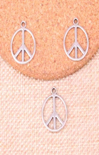 

133pcs charms peace sign symbol 2117mm antique making pendant fitvintage tibetan silverdiy handmade jewelry9303947, Bronze;silver