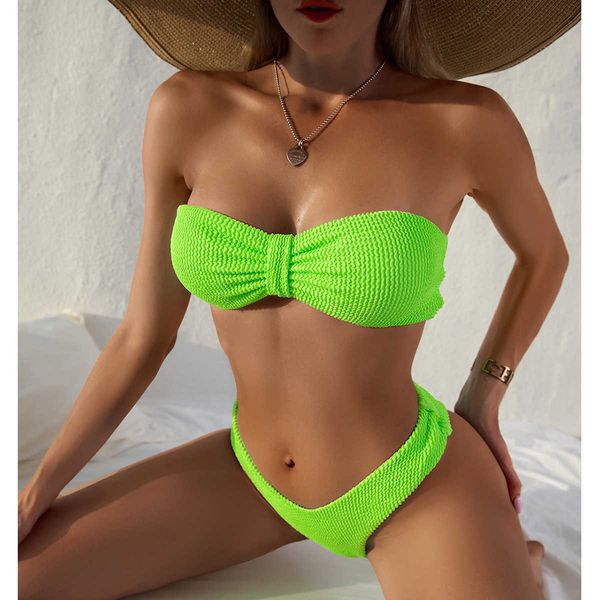 

new bikini swimsuit bikini high waist split women's swimsuit, White;black