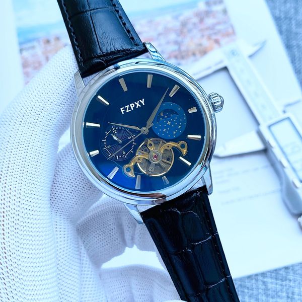 

pph15 luxury brand mens watches classic luxury stainless steel waterproof watch business automatic mechanical sports aaa clocks, Slivery;brown