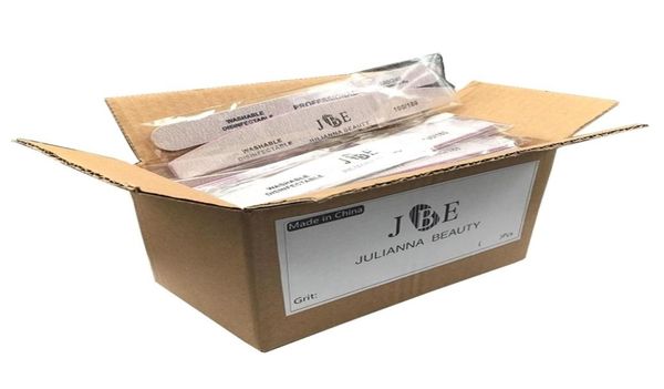 

50pcsbox nagelvijl 100180 180240 grit nail file moon style polish set limes a ongles professional s s 2202228496856