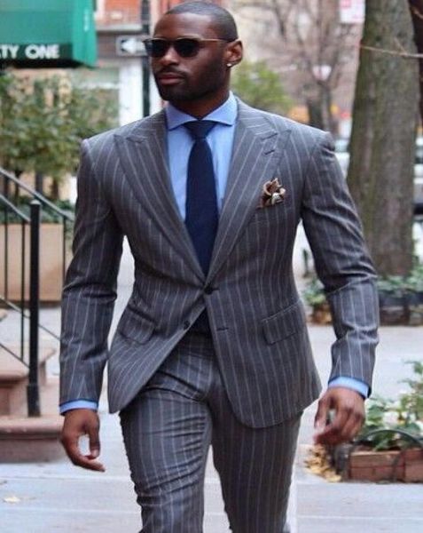 

2018 brand mens wedding suits 2 buttons gray plaid men groom suits tuxedos for men fashion formal wear slim fit men prom suits4915505, Black;gray