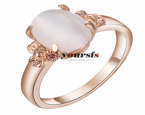 

yoursfs women039s zircon opal ring fashion women039s jewelry wedding gift 18k gold plated6074128, Silver