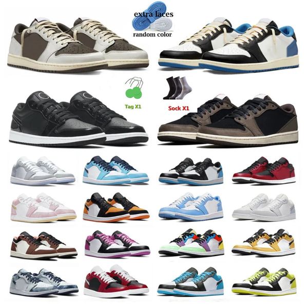 

jumpman 1 1s low mens basketball shoes black phantom fragment dark reverse mocha starfish true blue wolf grey tear away silver bred toe wome