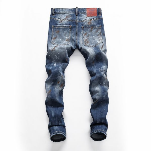

designer jeansmens jeans designer pants ripped high designer men's jeans pants fashion hole pants selling zipper pants biker denim, Blue