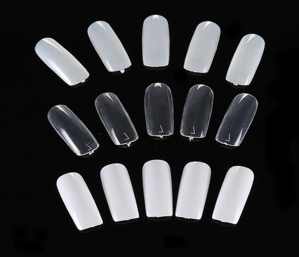 

500 pcsbag full cover false acrylic uv gel nail art tips salon tool 10 sizes3708820, Red;gold
