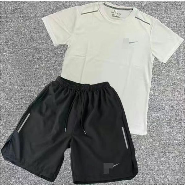 

2023 summer tracksuits men's fashion brand sportswear jogging t-shirt suit street beach shorts t-shirt sports ball suit casual suit men, Gray