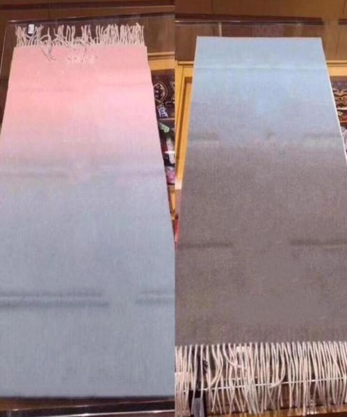 

2021 new classic ashion silk scarf women luxurious shawls whole scarves thick in winter 3 colors 0753796637, Blue;gray