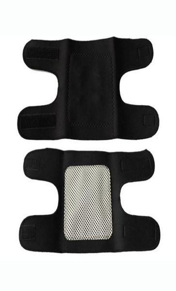 

elbow knee pads 2pcs magnetic therapy arm belt self heating brace winter sport warmer care support band pain relief strap bandag6964397, Black;gray