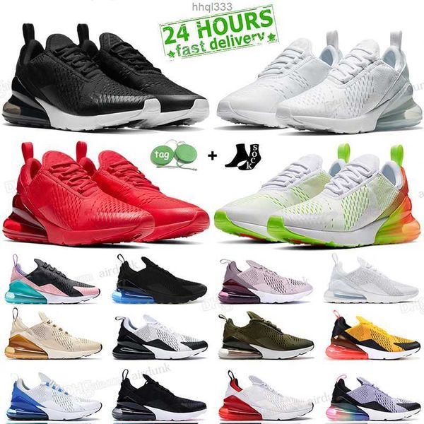 

9edt sports 270 running shoes triple black white university red barely rose new quality platinum volt 27c 270s for men women tennis trainers