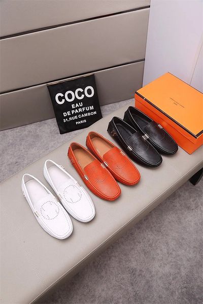 

3model genuine leather men casual shoes luxury brand 2023 mens designer loafers moccasins breathable slip on black driving shoes plus size 3