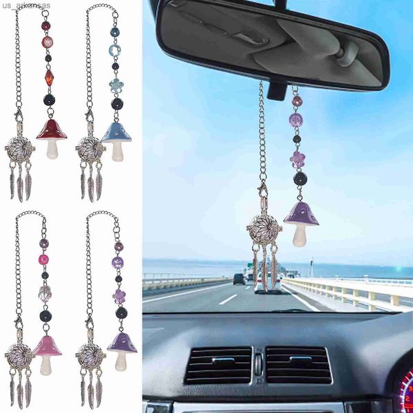 

car air freshener car bumper sticker positive fragrance car pendant high end exquisite mushroom with fragrance interior rearview pendant l23
