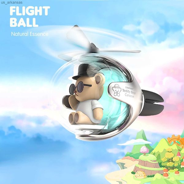 

car air freshener cartoon car air outlet fragrance with fragrant tablets bear flight ball vehicle perfume long lasting ornament car interior