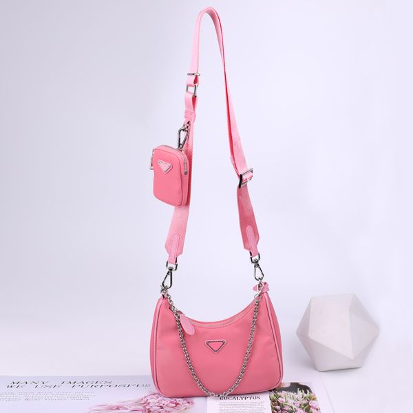 

designer 2005 nylon 3 piece high shoulder bag cleo hobo mens and womens luxury chain hobo wallet crossbody bag womens handbag 2000 handbag f