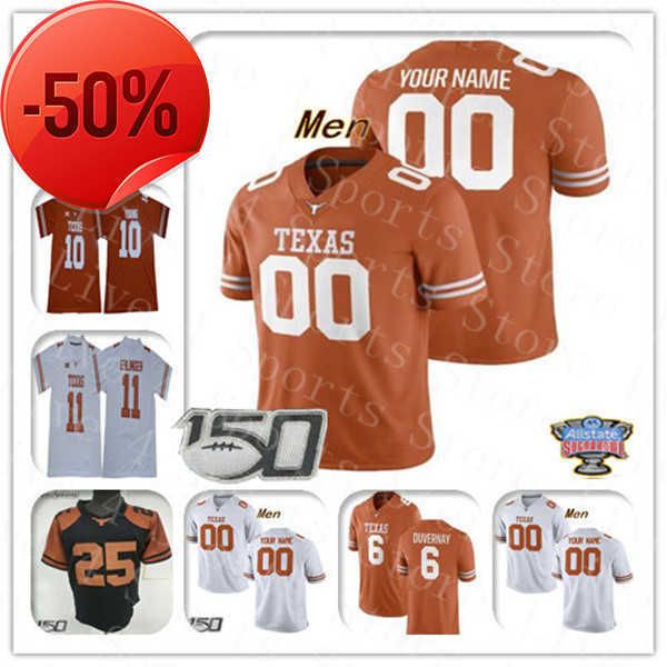 

texas longhorns college football jersey arch manning bijan robinson quinn ewers hudson card xavier worthy roschon johnson whittington vince, Black;red