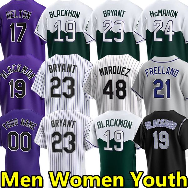 

custom rockies baseball jerseys kris bryant charlie blackmon c.j. cron ryan mcmahon todd helton elias diaz mike moustakas german marquez kyl, Blue;black