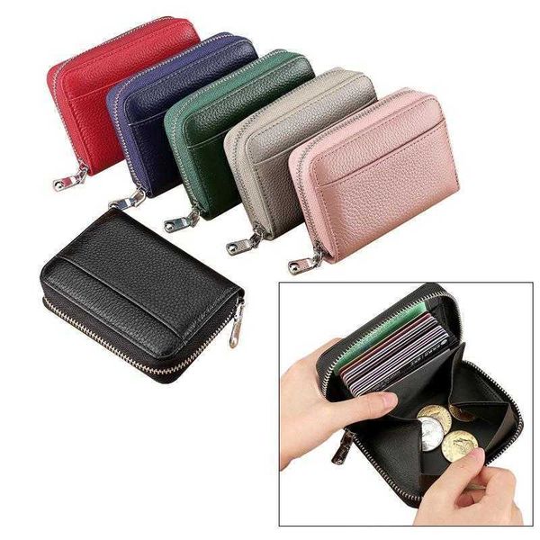 

first layer cowhide japanese wallet rfid anti theft swiping genuine leather certificate card holder coin purse wholesale, Red;black