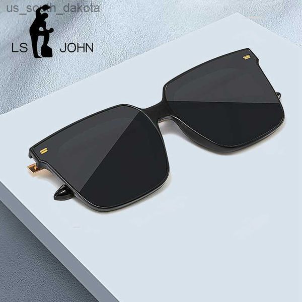 

sunglasses korean monster square polarized sunglasses women gentle luxury sun glasses man oversize shades uv400 eyewear l230523, White;black