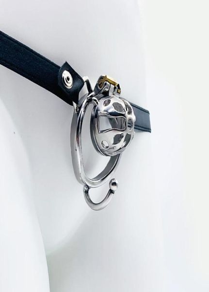 

massage frrk31 chastity cage curved ring with support testicles strap on belt toys for man stainless steel metal cock pe3874059