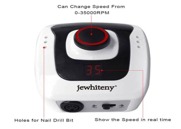 

pro electric nail drill machine apparatus for manicure pedicure with cutter nail drill art machine kit nail tool 3500020000 rpm8995425, Silver