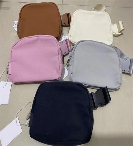 

everywhere lu belt bag silicone side label and plush models metal buckle women039s sports waist bag outdoor chest 1l capacity l8129316