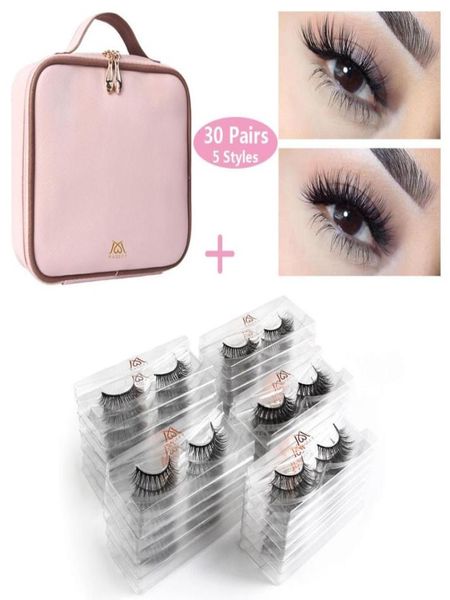

whole 3050 pairslot eyelashes 3d mink lashes extension natural long false eyelashes 1pcs women waterproof make up bag kit1604609