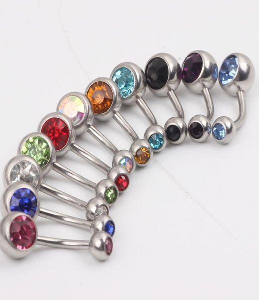 

fashion body jewelry b13 mixed 10 color 50pcslot belly banana ringnavel ring piercing2469870, Silver