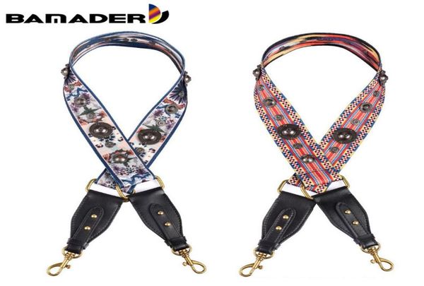 

bag parts bamader canvas women shoulder strap new rivet lnk painting straps ethnic wide adjustable leather accessories 2105062114997, Black