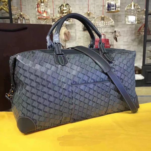 

duffel bags goya women bag men highest quality fashion duffel handbags with shoulder straps 48*23*26cm a5, Black