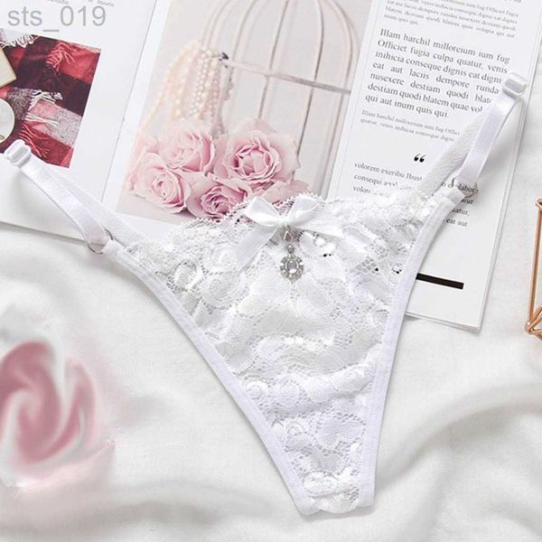 

briefs panties women lingerie lace panties thongs pearl pendant lace embroidery g-string adjustable t-back briefs underwear ladies panties j, Red;black