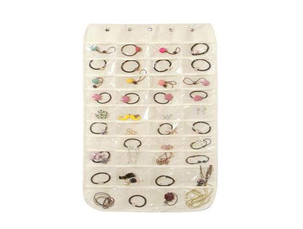 

1pc hanging storage bag handbag earrings chains hanging jewelry holder display bag organizer for bracelet necklaces home decor7092600, Black