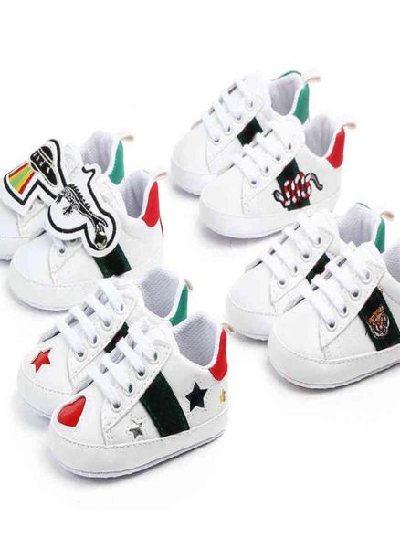 

baby shoes born boys girls first walkers kids toddlers lace up pu sneakers prewalker white shoes 01t6998799