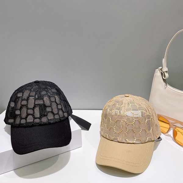 

fashion ball caps classic hollow out design designer cap hats for everyone available in 2 colors, Blue;gray