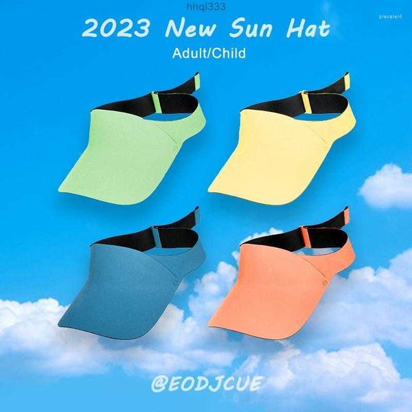 

dhmj berets sun hats for child summer sports shading protection parent-child empty hat outdoor travel women's caps, Blue