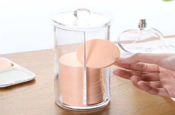 

new arrival makeup cotton pad dispenser container acrylic cotton swabs organizer box cosmetic storage holder holder7413070
