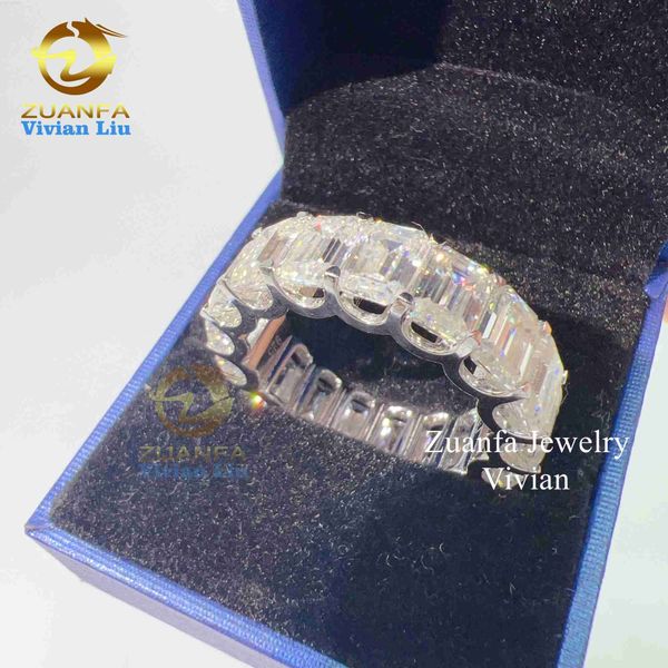 

wholesale price gold silver rings 925 sterling mens vvs moissanite hip hop ring