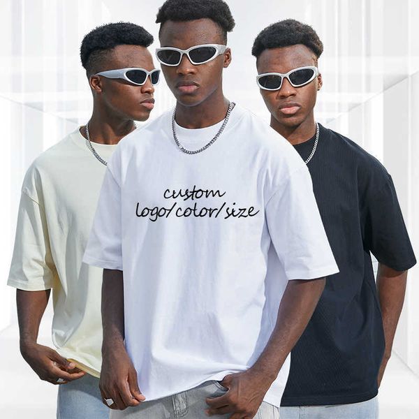 

wholesale men blank t-shirt custom quality cotton loose drop shoulder oversized t shirt ek59, White;black
