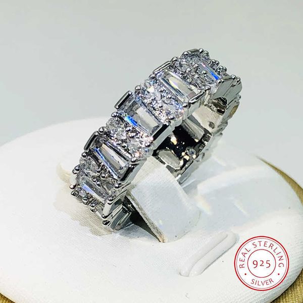 

band rings 925 silver bar white zircon ring for women wedding engagement party jewelry gift aa230530