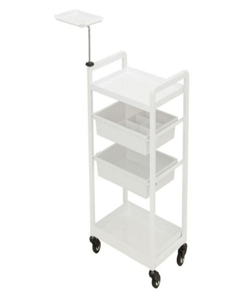 

facial trolley beauty salon fully assembled trolley storage organizer white cart with 4 drawers elitzia etst198412809