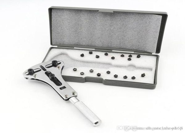 

new new watch repair tool waterproof screw case back opener remover watchmaker tool set watch opener with 18 pcs replaceable part85529258