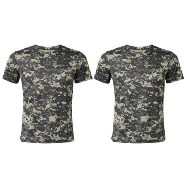 

outdoor tshirts 2x hunting camouflage tshirt men breathable combat t shirt dry sport camo camp teesacu green  s2568848, Gray;blue