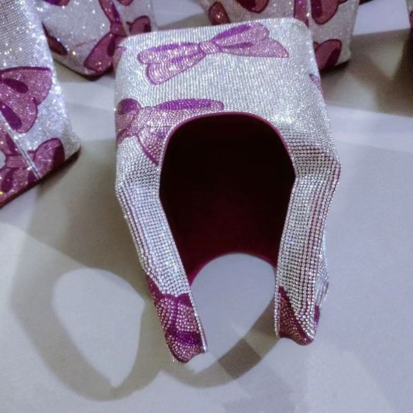 

new full drill women's bag fashion bow shopping basket bucket bag bright flash handbag seiko fine factory direct sales