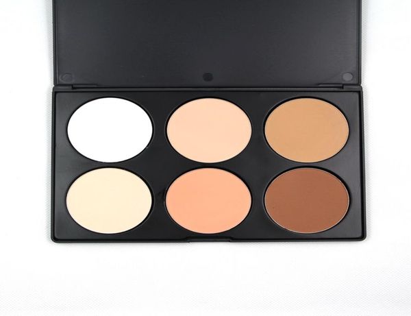 

press face powders makeup plus foundation 6 color powder palette fond de teint for women daily use repair easy to wear natural bri1344639