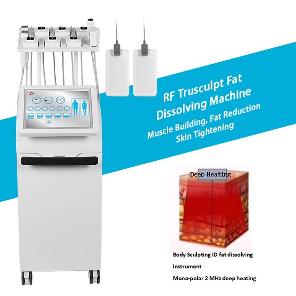 

vertical radio frequency trusculpt monopolar rf body sculpting fat dissolving trusculpt ems flex rf skin tightening machine