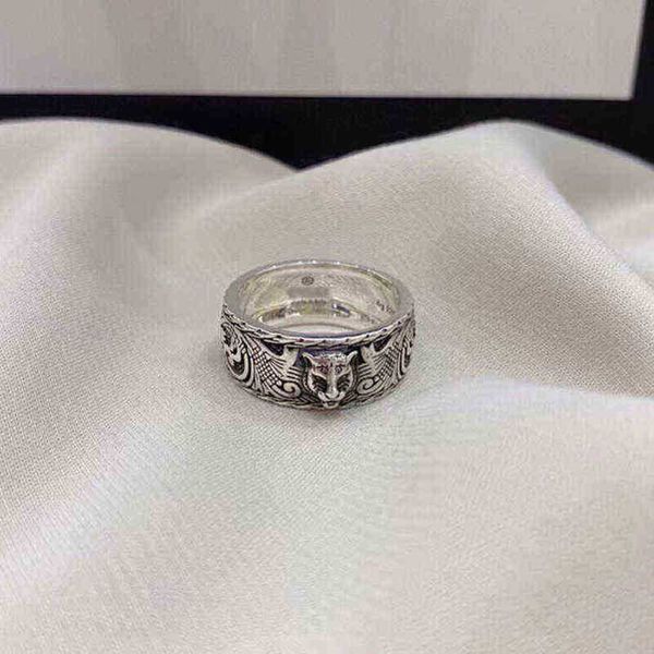 

designer jewelry bracelet necklace ring accessories sterling head worn out personalized trend index finger ring, Silver