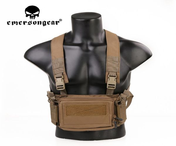 

emersongear tactical d3cr micro chest rig modular for plate carrier vest molle hunting protect airsoft gear9721954, Black;green