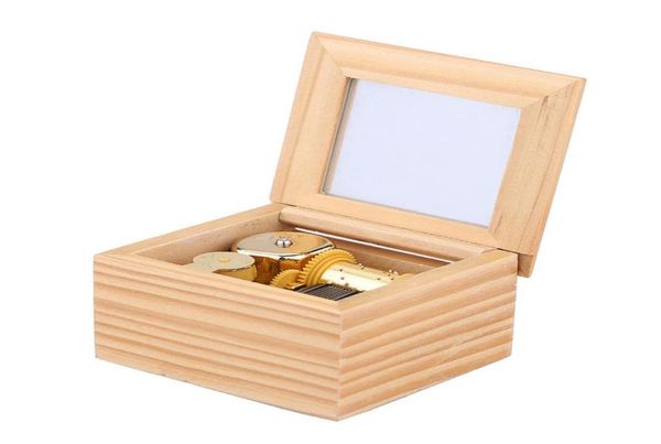 

gold wood musical box 18notes clockwork musical boxes for children gifts3466438