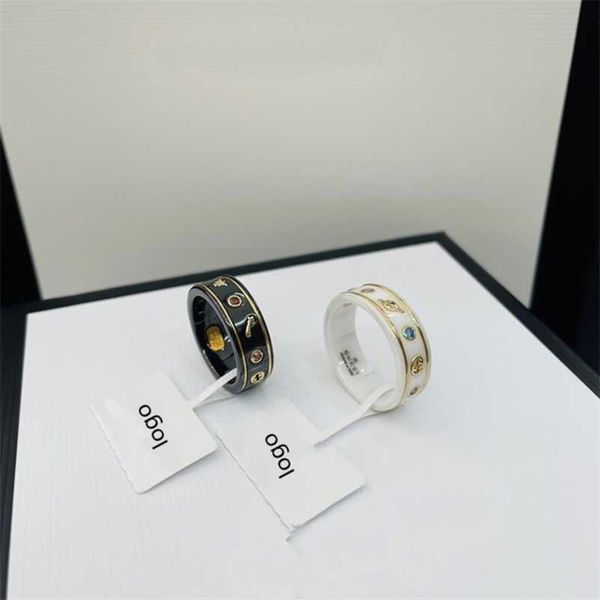 

designer jewelry bracelet necklace ring black white element bee planet color diamond love classic male female couple pair ring, Silver