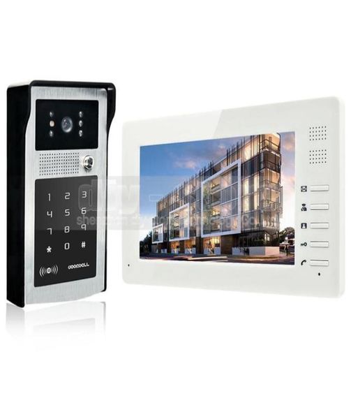 

video door phone video intercom 1024 x 600 7 inch hd tft color lcd monitor doorbell 300000 pixels night vision camera rfid259w3706445