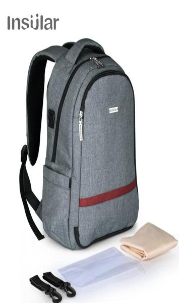 

insular brand multifunctional baby diaper backpack mommy bag nappy changing backpack5119539