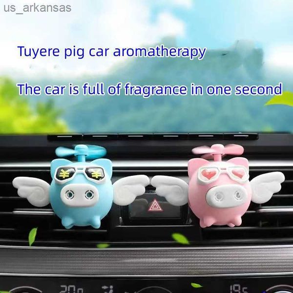 

car air freshener car borne creative small flying pig air conditioner air outlet clip perfume fragrance cream decoration car interior car fr